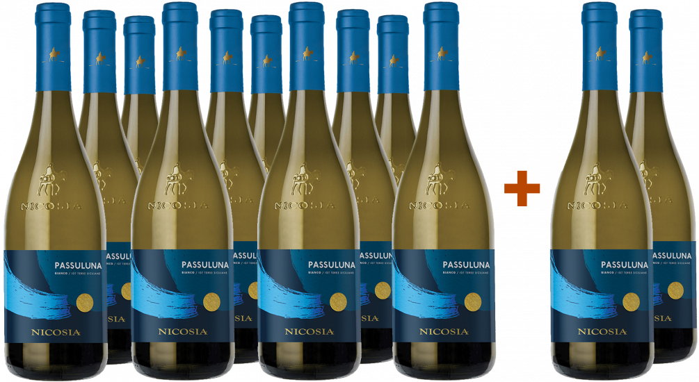 10+2 Paket Passuluna Bianco Terre Siciliane IGP - Cantine Nicosia