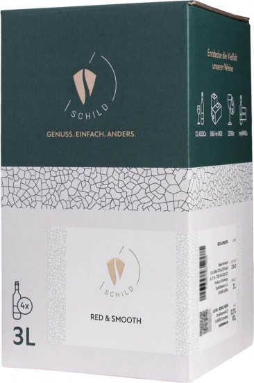 2023 RED & SMOOTH -SX- Bag-in-Box (BiB) feinherb 3,0 L - SCHILD.WEIN