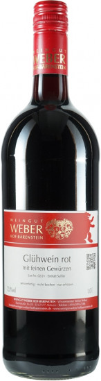 Glühwein - rot 1,0 L - Weingut Weber Hof-Bärenstein