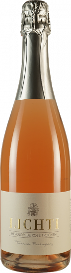 Heroldrebe Rosé Sekt , Traditionelle Gärung trocken - Weingut Lichti