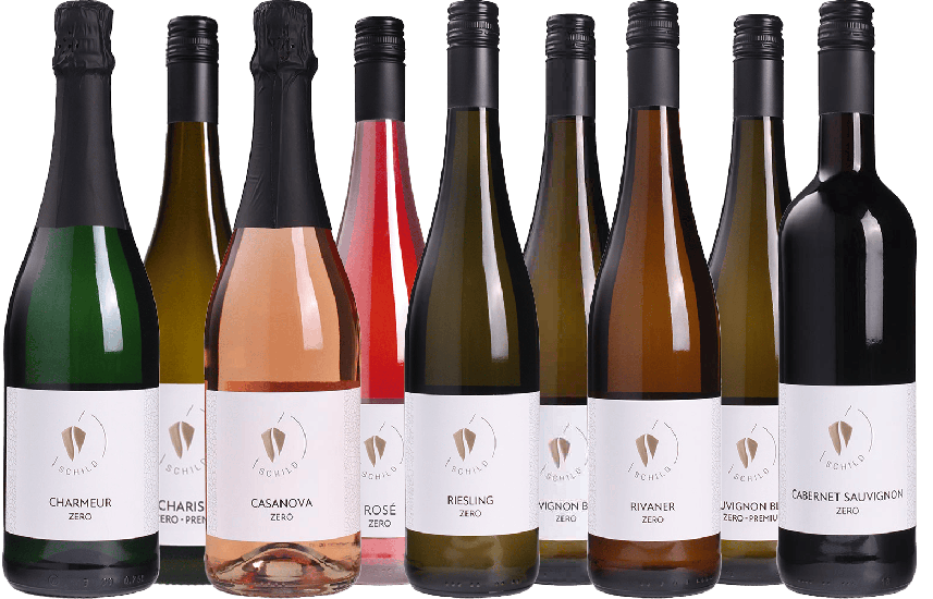 XXL - Kennenlern-Paket alkoholfrei 6x Wein, 3xSekt - SCHILD.WEIN