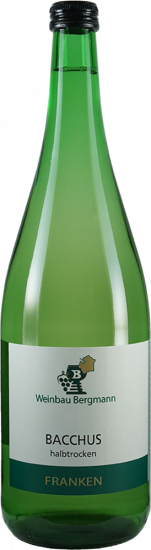 2025 Bacchus halbtrocken 1,0 L - Weinbau Bergmann