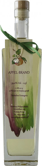 Apfel-Brand 0,5 L - Weingut Philipps-Mühle