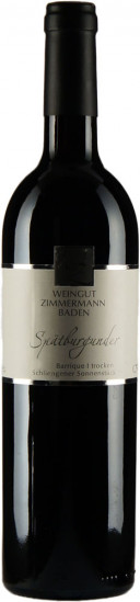 2007 Schliengener Sonnenstück Spätburgunder Barrique QbA Trocken - Weingut Zimmermann