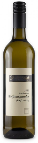 2018 Saulheimer Weißburgunder feinfruchtig feinherb - Weingut Schloßgartenhof
