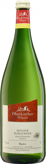 2022 Weißer Burgunder trocken 1,0 L - Oberkircher Winzer