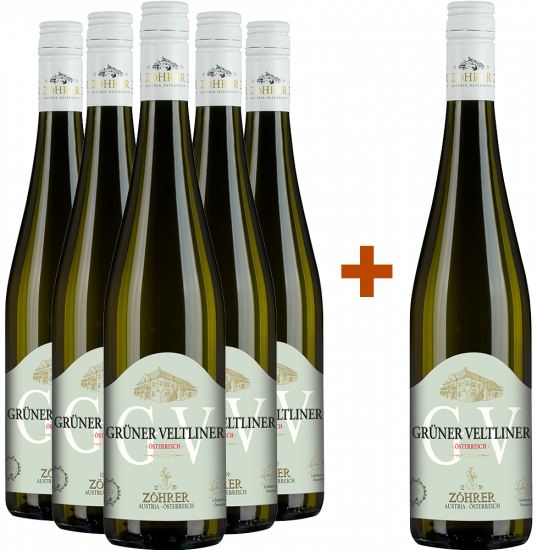 5+1 Paket ÖSTERREICH Grüner Veltliner - Weingut Zöhrer