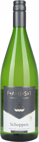 2023 Faust Riesling Schoppen halbtrocken Bio - Weingut Faust