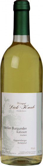 2018 Weisser Burgunder Kabinett trocken - Weingut Dick-Kaub