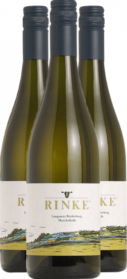3er Bündel Chardonnay Mischsatz Muschelkalk trocken - Weingut Rinke