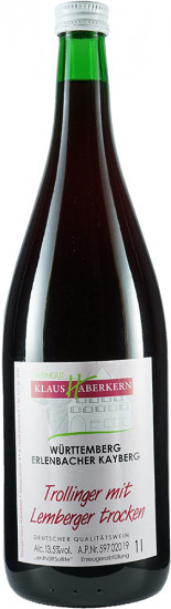 2023 Trollinger mit Lemberger trocken 1,0 L - Weingut Klaus Haberkern
