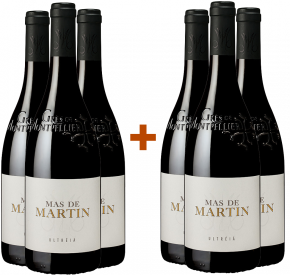 3+3 Paket Ultreia Grés de Montpellier AOP - Domaine du Mas de Martin