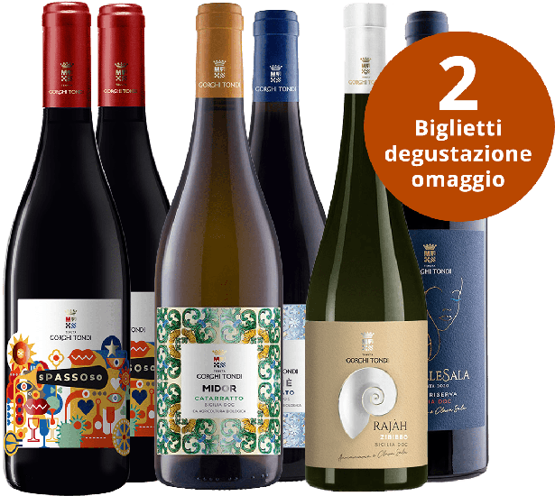 Cantina Gorghi Tondi Kennenlern-Paket Premium + 2 Tickets Kellereibesichtigung - Tenuta Gorghi Tondi