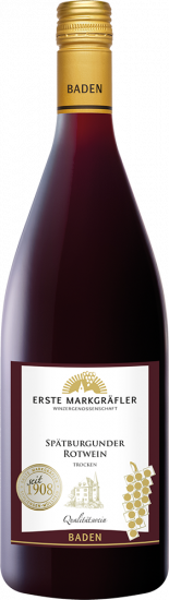 2023 Erste Markgräfler Spätburgunder Rotwein trocken 1,0 L - Markgräfler Winzer  