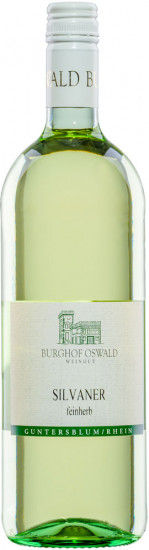 2024 Guntersblumer Silvaner feinherb 1,0 L - Weingut Burghof Oswald