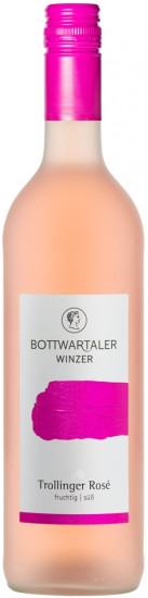 2022 Trollinger Rosé -Fruchtig/Süß süß - Bottwartaler Winzer