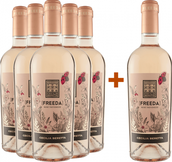 5+1 Paket Freeda Rosé Trevenezie IGP Bio - Cecilia Beretta