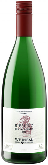 2025 Lehmener Riesling Kabinett süß 1,0 L - Weinbau Weckbecker