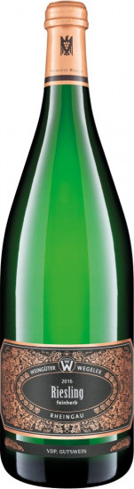2016 Wegeler Riesling Qualitätswein VDP.GW feinherb 1,0 L - Weingüter Wegeler Oestrich