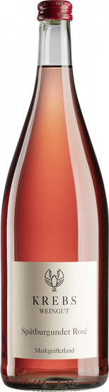 2025 Spätburgunder Rosé trocken 1,0 L - Weingut Krebs