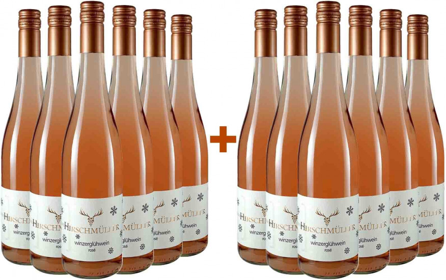 6+6 Paket Rosé Winzerglühwein  - Wein- und Sektgut Hirschmüller