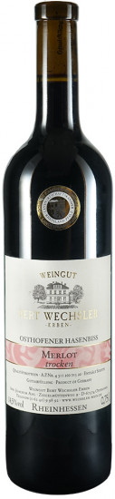 2018 Osthofener Hasenbiss Merlot Qualitätsrotwein trocken - Weingut Bert Wechsler Erben