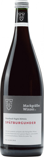 2022 Tagwerk Liter Feuerbach Vogtei Rötteln Spätburgunder feinherb 1,0 L - Markgräfler Winzer  