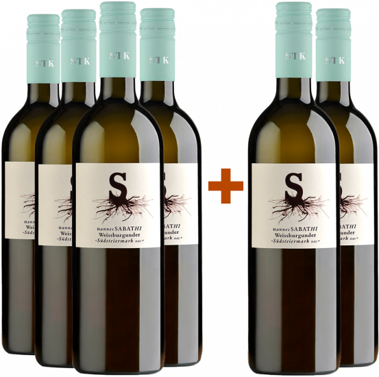 4+2 Paket Weißburgunder trocken - Weingut Hannes Sabathi