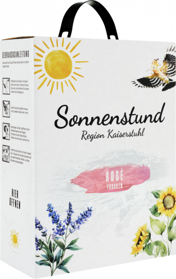 2024 Sonnenstund Rosé, Bag-in-Box, 3 L, Region Kaiserstuhl, Baden trocken 3,0 L - Oberrotweiler Winzerverein