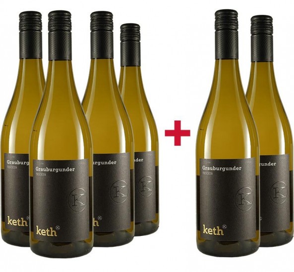4+2 Paket 2020 Grauburgunder trocken BIO - Weingut Matthias Keth