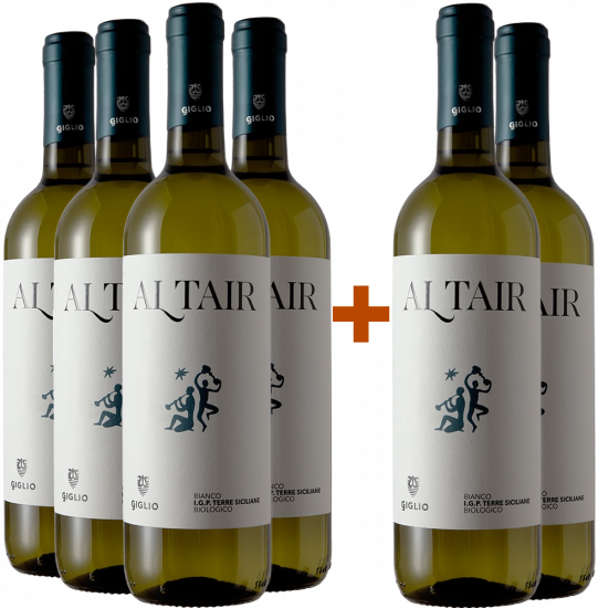 4+2 Paket Giglio Altair Blanco Terre Siciliane IGP BIO Bio - Giglio