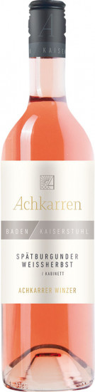 2024 Spätburgunder Weissherbst Kabinett lieblich - Winzergenossenschaft Achkarren