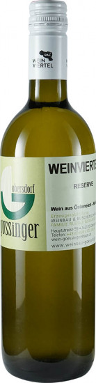 2023 Weinviertel DAC RESERVE trocken - Weinhof Gössinger