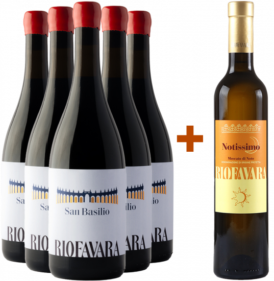 San Basilio Terre Siciliane IGP Kennenlern-Paket + Geschenk Bio - Riofavara