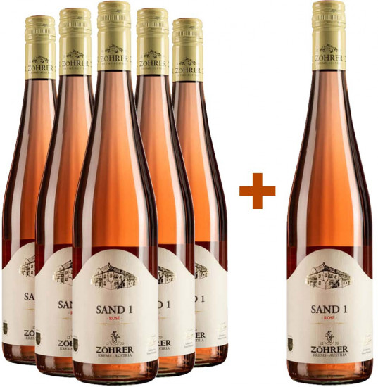 5+1 Paket 2022 SAND 1 Rosé trocken  - Weingut Zöhrer