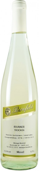2024 Rivaner trocken - Weingut Birnfeld