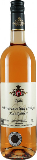 2018 Schwarzriesling Rosé Spätlese trocken - Wein- und Sektgut Ernst Minges