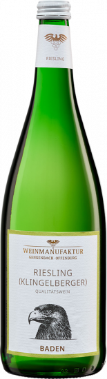 2024 Klingelberger Riesling halbtrocken 1,0 L - Weinmanufaktur Gengenbach