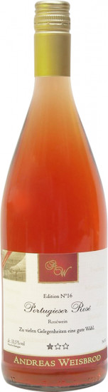 2016 Portugieser Rosé Landwein 1L - Weingut Andreas Weisbrod
