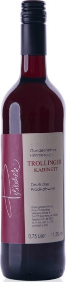 2018 Trollinger Kabinett halbtrocken - Weingut Politschek