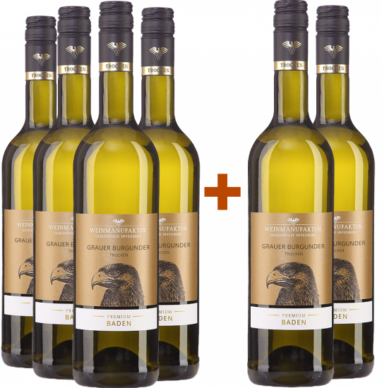 4+2 Paket Premium Grauer Burgunder - Weinmanufaktur Gengenbach