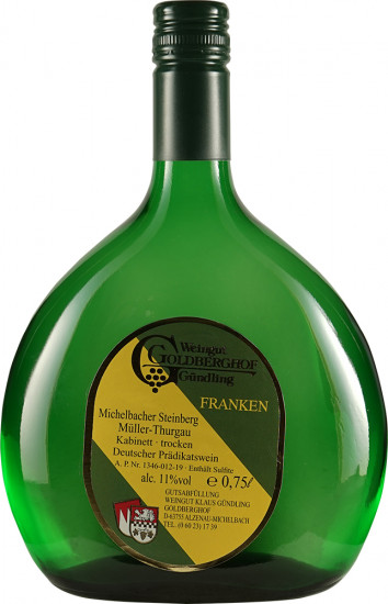 2021 Michelbacher Steinberg Müller-Thurgau Kabinett BB trocken - Weingut Klaus Gündling Goldberghof