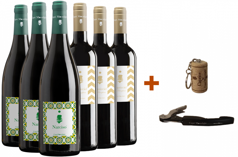 Capri Moonlight Weißwein Kennenlern-Paket + Geschenk - Capri Moonlight