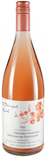 2023 Spätburgunder Rose trocken 1,0 L - Weingut Koch