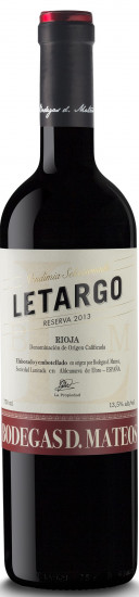 2017 Letargo Reserva Rioja D.O.C.a trocken - Bodegas D. Mateos