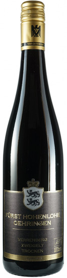 2022 Verrenberg Zweigelt VDP.Ortswein trocken Bio - Weingut Fürst Hohenlohe-Oehringen