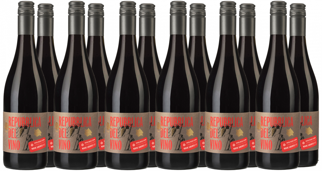 9+3 Repubblica del Vino Marche Sangiovese IGP Paket - Cantina Villa Pigna