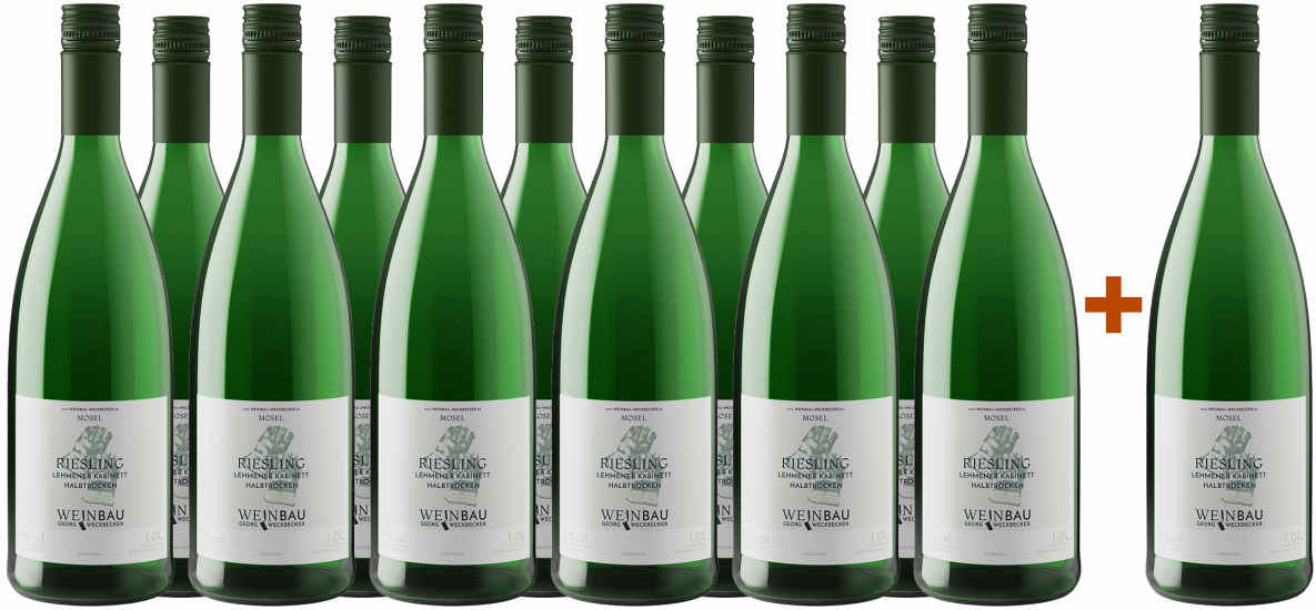 11+1 Lehmener Riesling Kabinett Schoppenwein - Weinbau Weckbecker