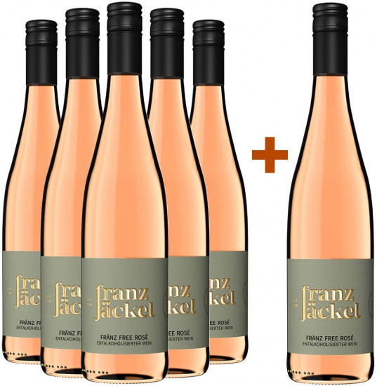 5+1 Paket FRÄNZ FREE ROSÉ - Weingut Franz Jäckel