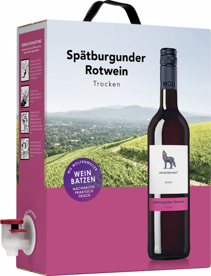 2023 Spätburgunder Rotwein 3 Liter BIB trocken 3,0 L - Winzergenossenschaft Wolfenweiler
